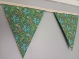 Golden Lily William Morris fabric bunting,