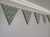 Art Nouveau Flowers Fabric Bunting,  William Morris design