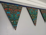 Blackthorn William Morris fabric bunting