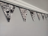 Halloween bunting, fabric decorations, approx 2.5 metres