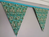 Anemone William Morris fabric bunting