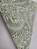 Larkspur fabric bunting by William Morris