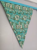 Anemone William Morris fabric bunting