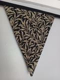Black Willow Bough Fabric Bunting,  William Morris
