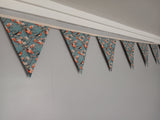 Bluebird and Blossom fabric bunting
