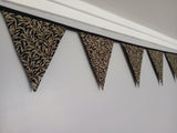 Black Willow Bough Fabric Bunting,  William Morris