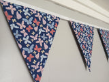Butterflies fabric bunting