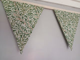 William Morris fabric bunting
