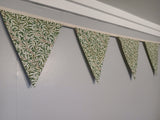 Willow fabric bunting, William Morris