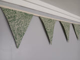 Larkspur fabric bunting by William Morris