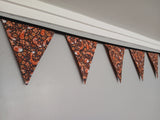 Foxes fabric bunting, Autumnal home decor