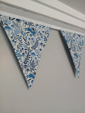 Rabbits and mushrooms fabric bunting