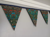 Blackthorn William Morris fabric bunting