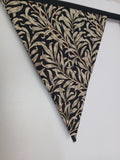 Black Willow Bough Fabric Bunting,  William Morris