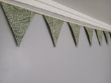Larkspur fabric bunting by William Morris