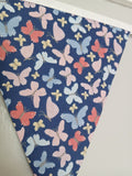 Butterflies fabric bunting
