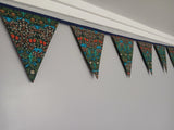 Blackthorn William Morris fabric bunting