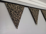 Black Willow Bough Fabric Bunting,  William Morris