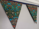 Blackthorn William Morris fabric bunting