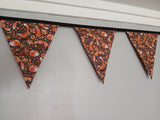 Foxes fabric bunting, Autumnal home decor