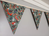 Woodland Animals fabric bunting, Autumn home decor