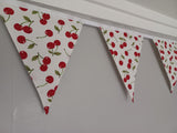Cherry fabric bunting