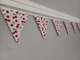 Cherry fabric bunting