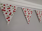 Cherry fabric bunting