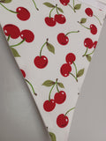 Cherry fabric bunting