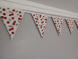 Cherry fabric bunting
