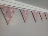 Fairy fabric bunting with dandelion clocks
