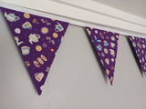 Afternoon tea bunting, Royal theme fabric, Coronation party bunting