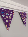 Afternoon tea bunting, Royal theme fabric, Coronation party bunting