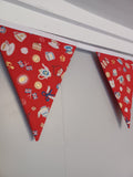 Afternoon tea bunting, Royal theme fabric, Coronation party bunting