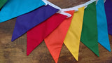 Bright Rainbow Colours Bunting   #streetparty #prideeevent #festivalseason #playroom #summerhouse #homedecor