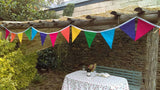 Bright Rainbow Colours Bunting   #streetparty #prideeevent #festivalseason #playroom #summerhouse #homedecor