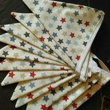 Stars bunting decoration, approx 3 metres