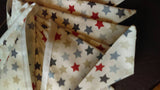 Stars bunting decoration, approx 3 metres