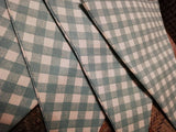Pink checked fabric bunting- approx 2 metres.