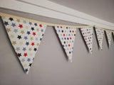 Stars bunting decoration, approx 3 metres