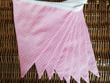 Spotty fabric bunting, choice of colours