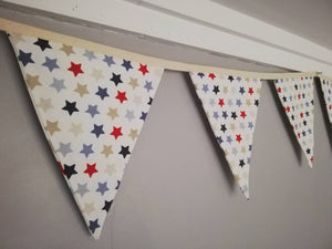 Stars bunting decoration, approx 3 metres