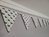 Dogs fabric bunting - approx 2.5 metres #westies #scottiedog