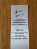 Duck fabric bunting. Cute grey ducks on natural background, 6 flags, approx 1.5 metres.