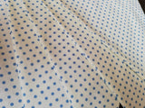 Spotty bunting, ivory with pink, blue or green spots
