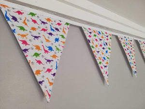 Dinosaur fabric bunting