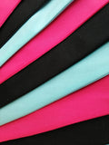 Cerise pink, turquoise and black fabric bunting - great background prop !