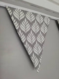 Fabric Bunting, gorgeous leaf design, choice of 3 colours