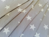 Grey and white stars bunting