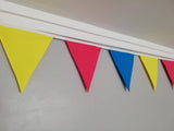 Pink, yellow and blue fabric bunting - Party, LGBTQ, Pride